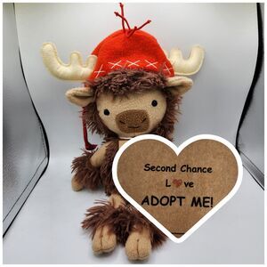 Hallmark MopTops Moose Plush Shaggy Stuffed Animal Toy